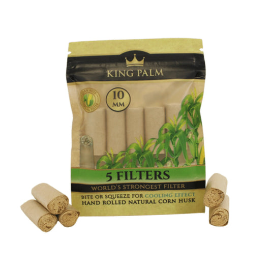 KING PALM Tips Corn Husk 10mm 5-pack 24ct