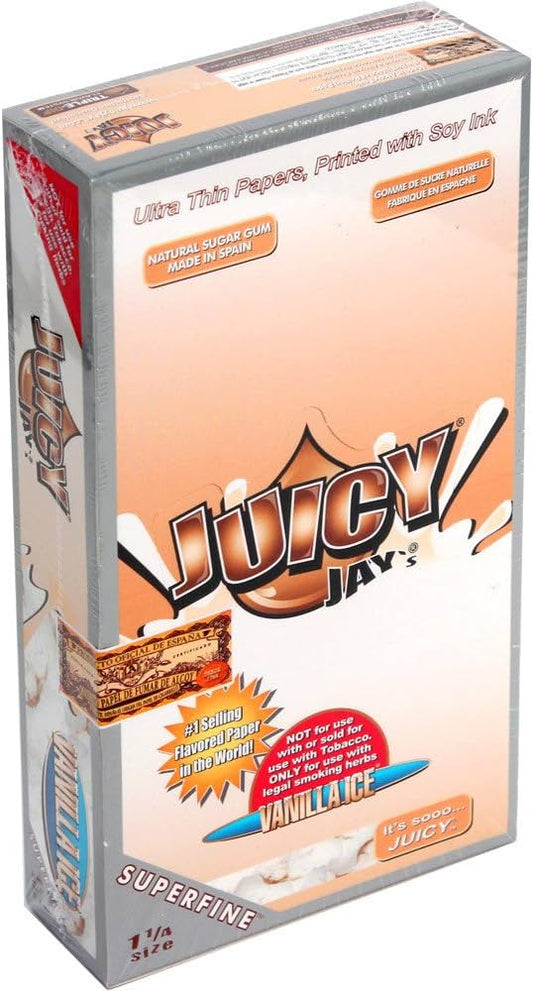 JUICY JAY'S Superfine Papers 11/4 Size Vanilla Ice 24ct