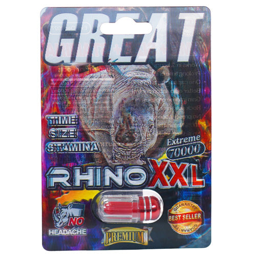 Great Rhino Sexual Enhancement  XXL Advance Extreme 70000