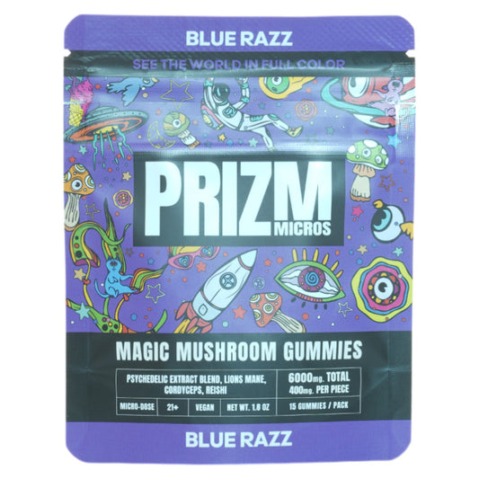 Prizm Micros Mushroom Gummies 15 Gummies per pack 6000mg Total
