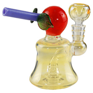 Unbranded Glass Red Apple Oil Base (7112) Milky Purple 6.0"