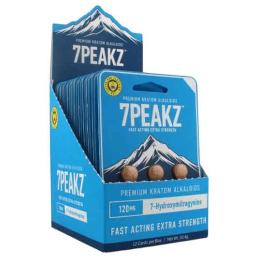 7Peakz 7-Hydroxy Kratom Leaf Extract Tablets 20 mg (Count: 6 Tablets)