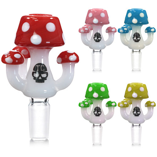 Toxic Glass Bowls - Mushroom 14mm Mix Colors (TXBL7)
