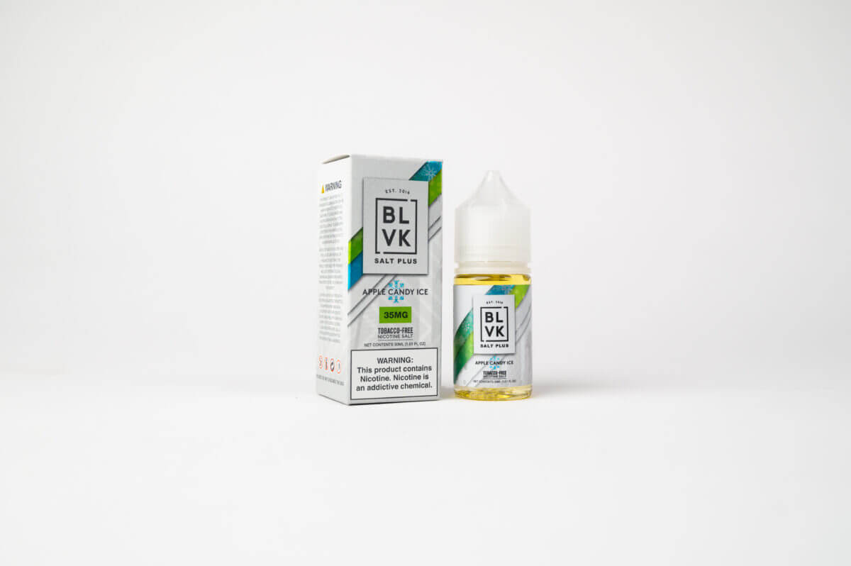 Plus BLVK LIQSALT 30mL 35mg Apple Candy Ice/Sour Apple Ice