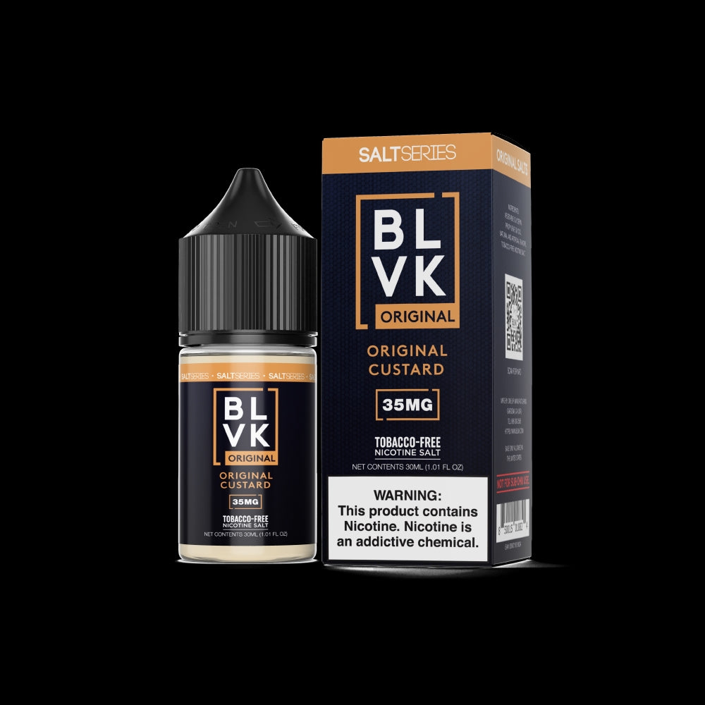 BLVK LIQSALT 30mL 35mg Original Custard/Vanilla Cust.