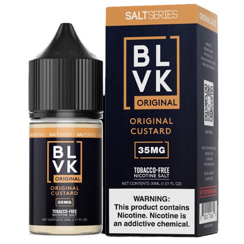 BLVK LIQSALT 30mL 35mg Original Custard/Vanilla Cust.
