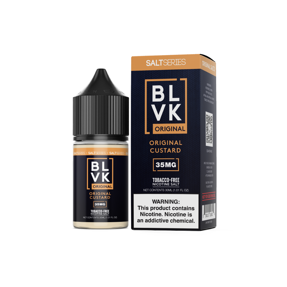 BLVK LIQSALT 30mL 35mg Original Custard/Vanilla Cust.