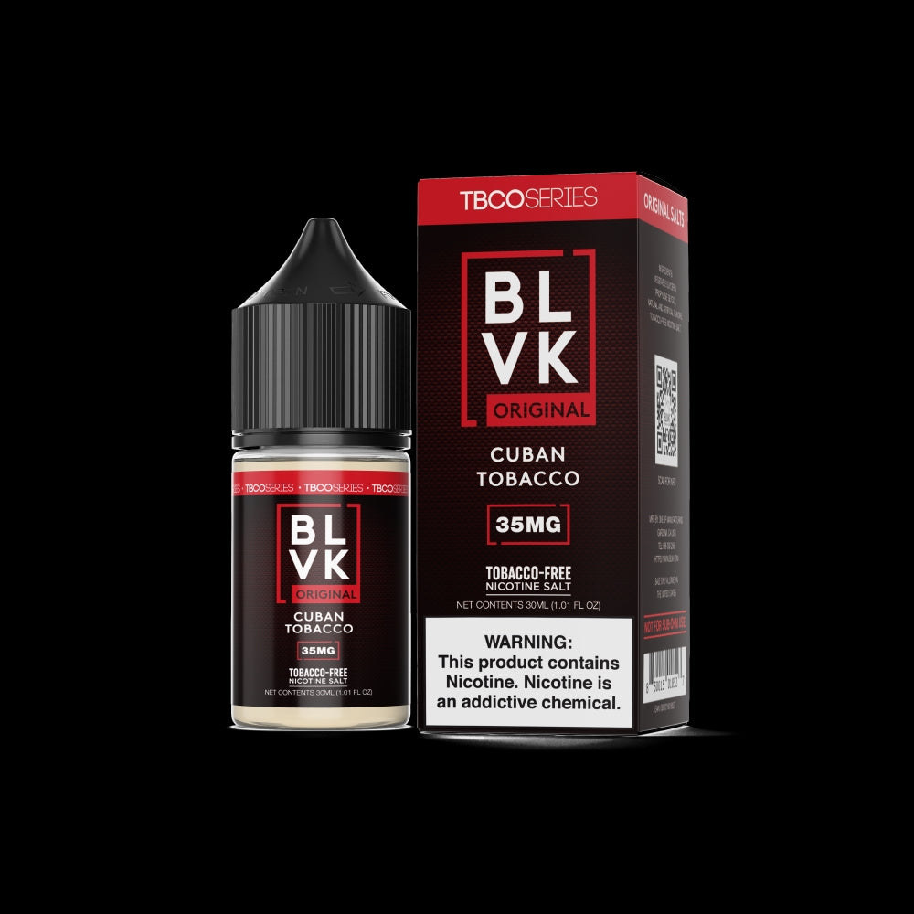 BLVK LIQSALT 30mL 35mg Bold Tobacco (Cuban Cigar)