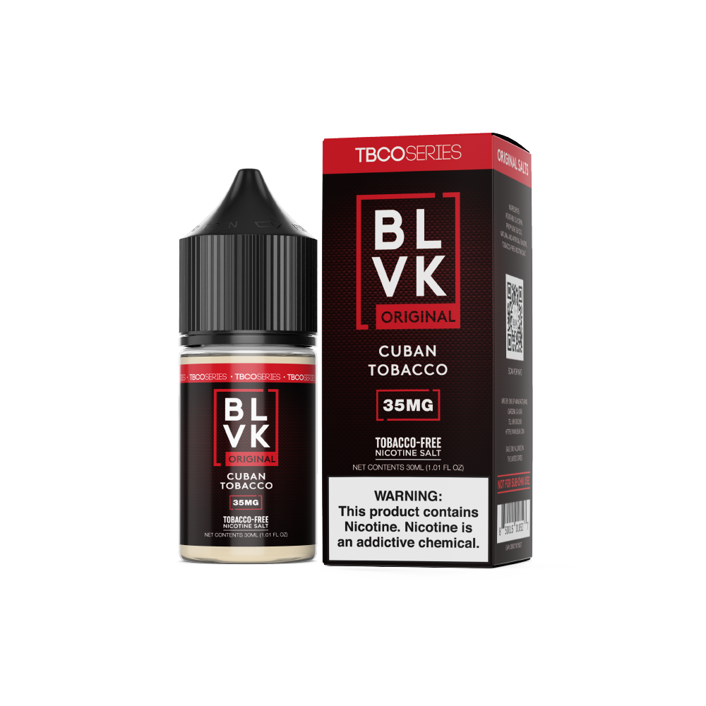BLVK LIQSALT 30mL 35mg Bold Tobacco (Cuban Cigar)