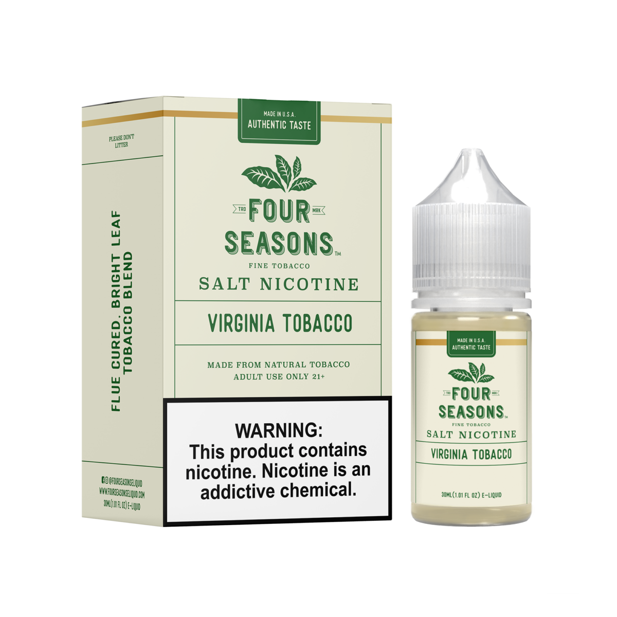 Four Seasons LIQFB 30mL 50mg Virginia Tobacco