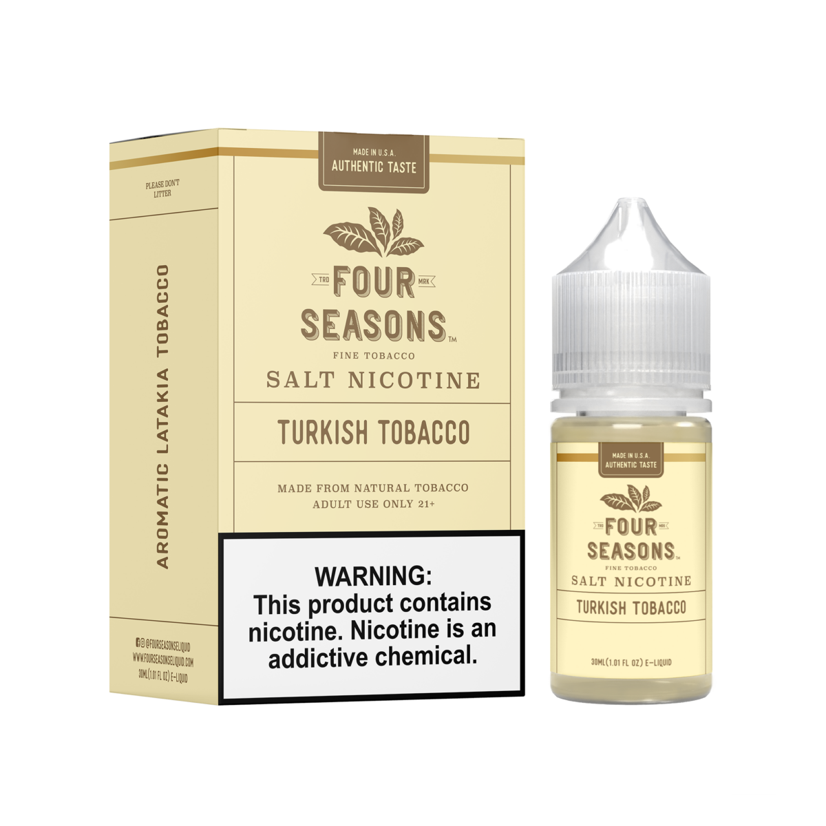 Four Seasons LIQSALT 30mL 30mg Turkish Tobacco