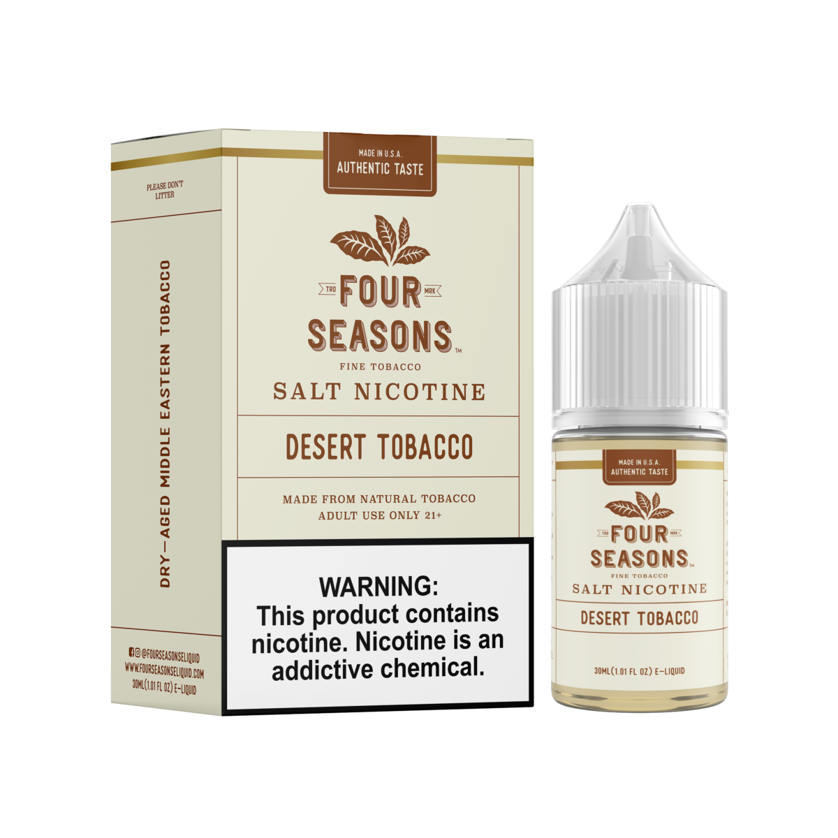 Four Seasons LIQSALT 30mL 30mg Desert Tobacco