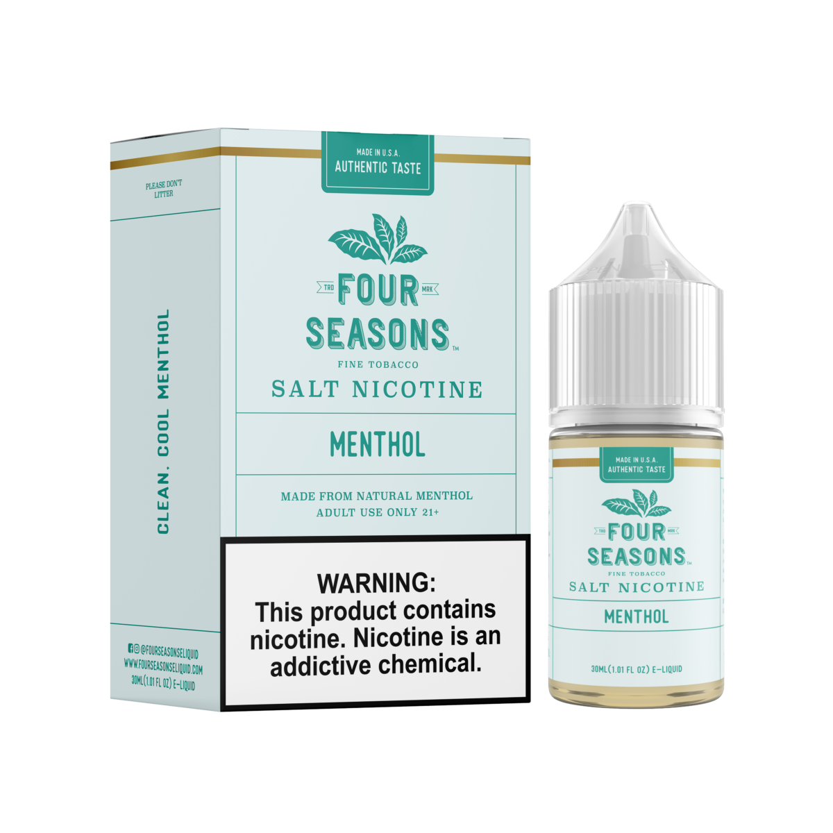 Four Seasons LIQSALT 30mL 30mg Menthol