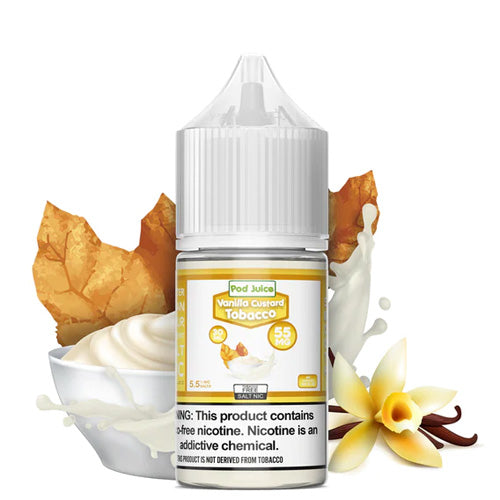 TFN Pod Juice LIQSALT 30mL 35mg Vanilla Custard Tobacco