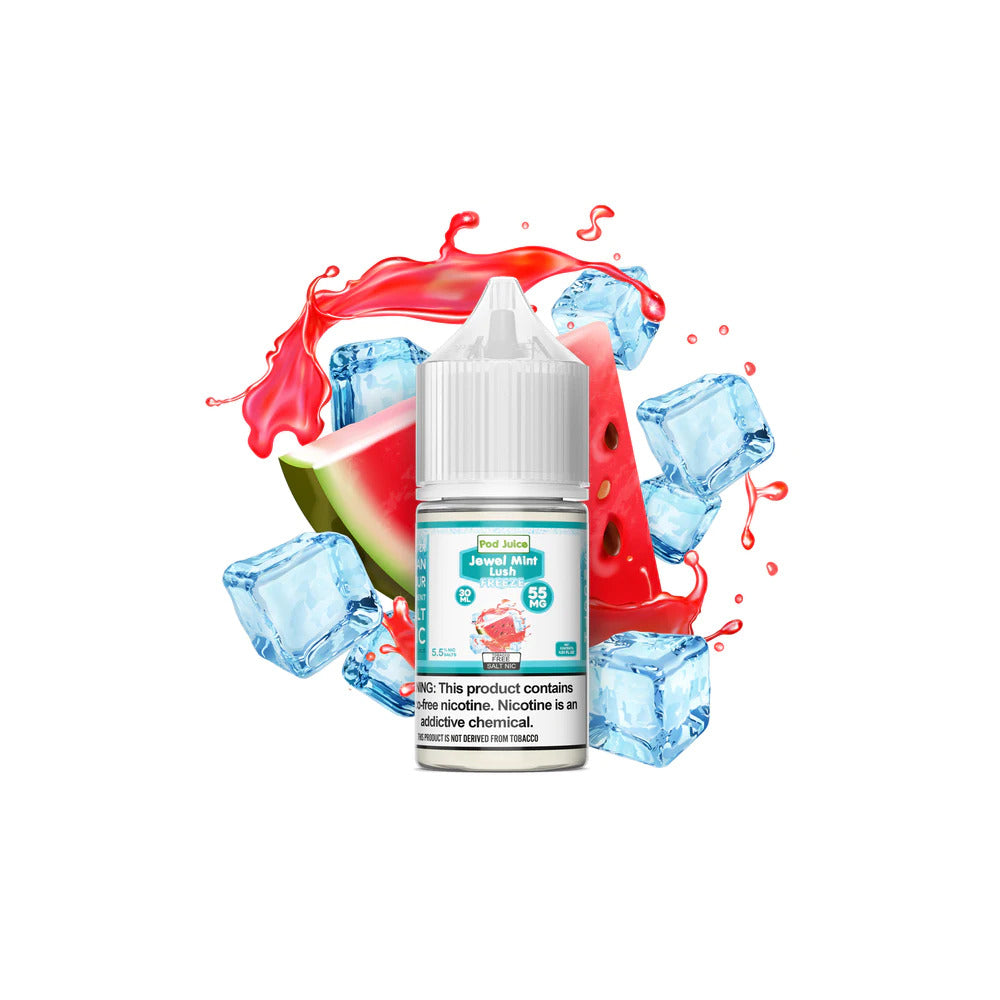 TFN Pod Juice LIQSALT 30mL 20mg Jewel Mint Lush Freeze