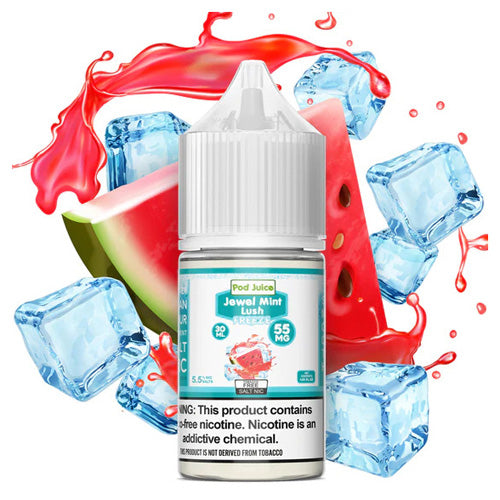 TFN Pod Juice LIQSALT 30mL 35mg Jewel Mint Lush Freeze