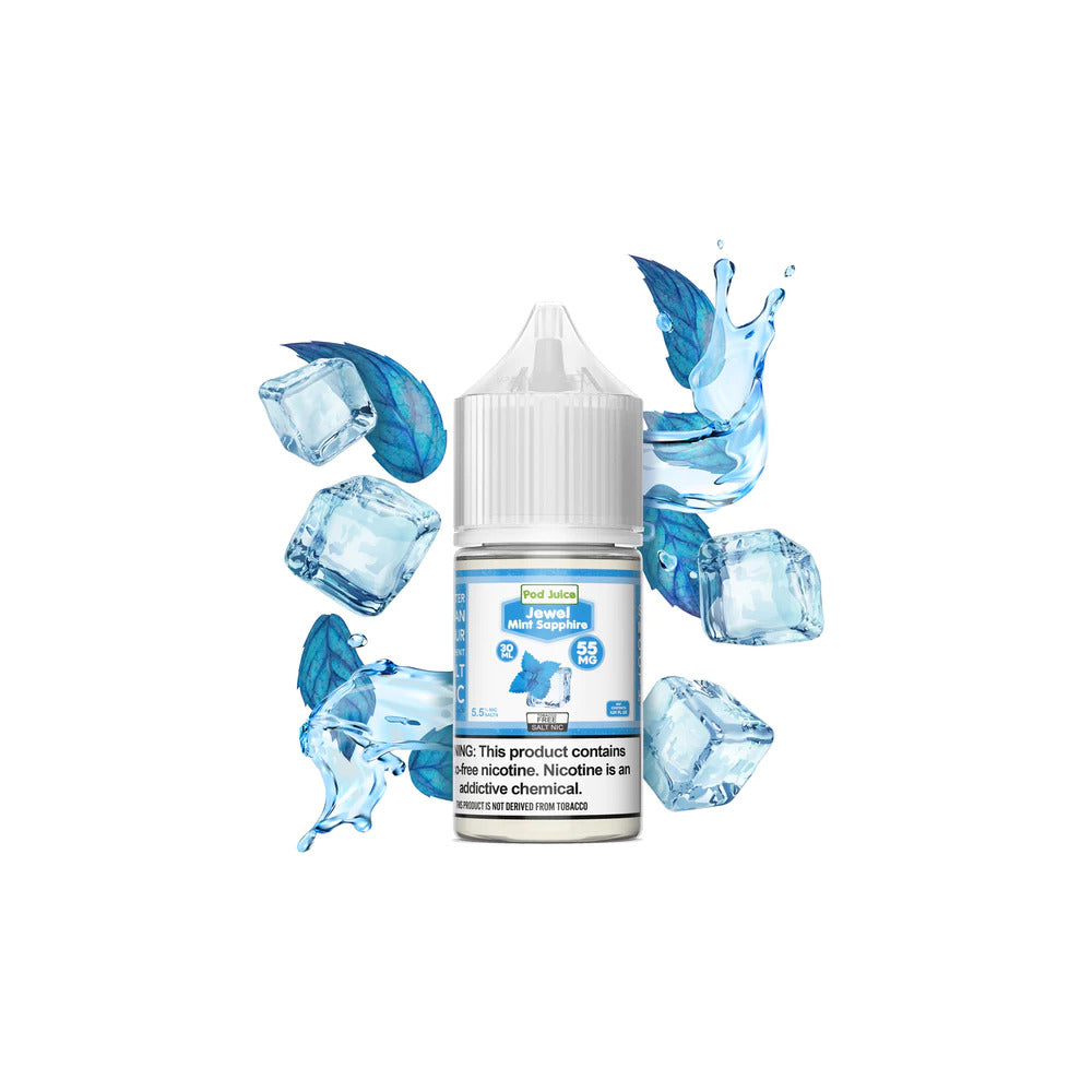 TFN Pod Juice LIQSALT 30mL 55mg Jewel Mint Sapphire