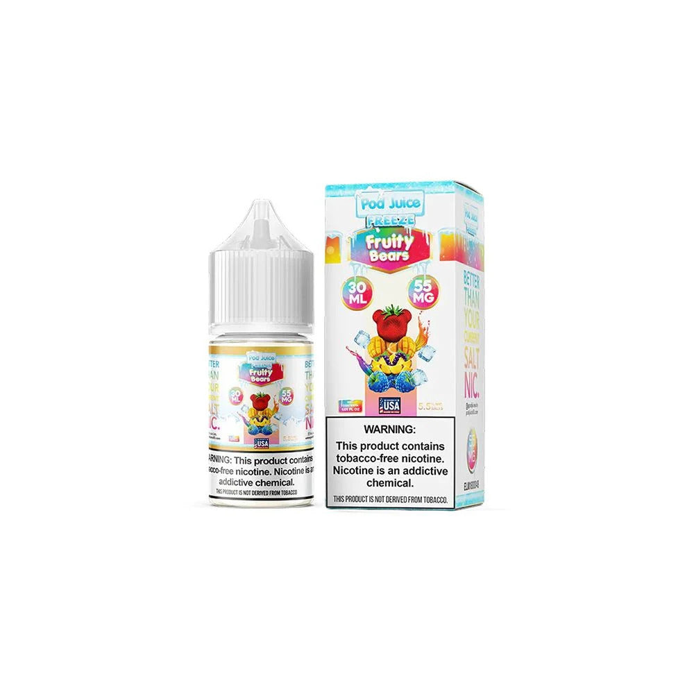 TFN Pod Juice LIQSALT 30mL 55mg Fruity Bears Freeze