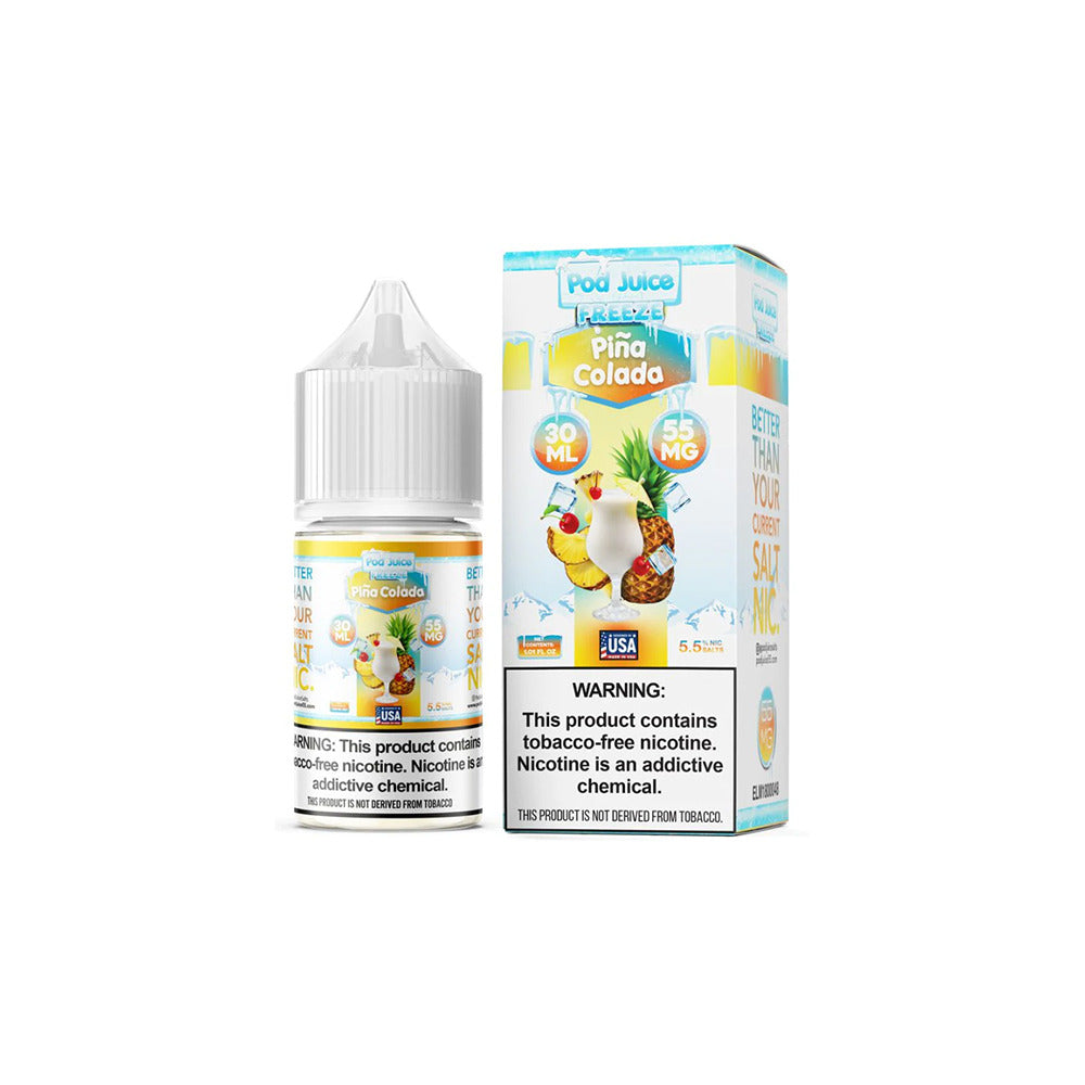 TFN Pod Juice LIQSALT 30mL 55mg Pina Colada Freeze