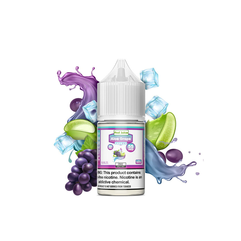 TFN Pod Juice LIQSALT 30mL 55mg Aloe Grape Freeze