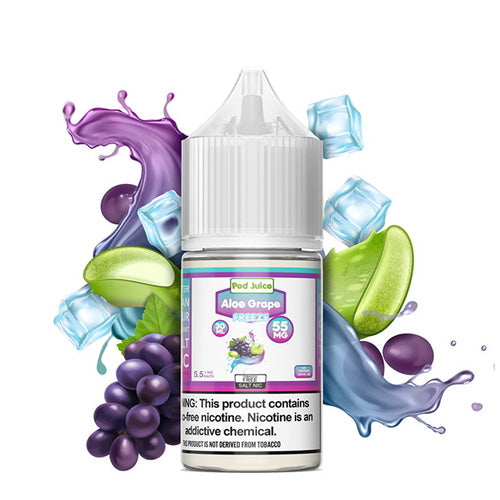 TFN Pod Juice LIQSALT 30mL 55mg Aloe Grape Freeze