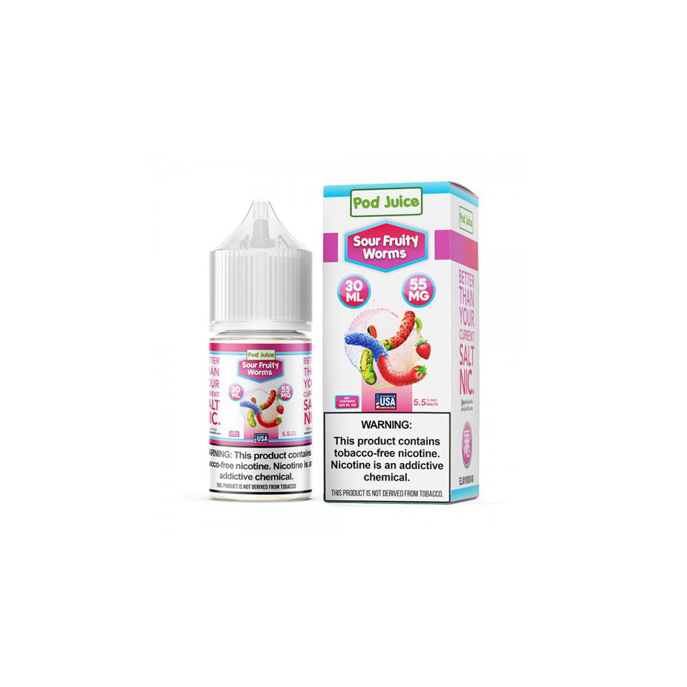 TFN Pod Juice LIQSALT 30mL 20mg Sour Fruity Worms