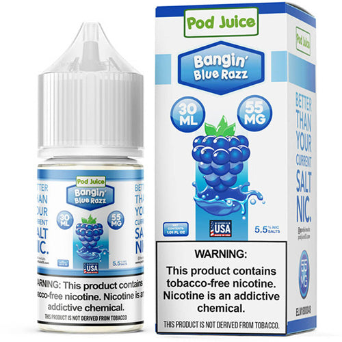 TFN Pod Juice LIQSALT 30mL 35mg Bangin' Blue Razz