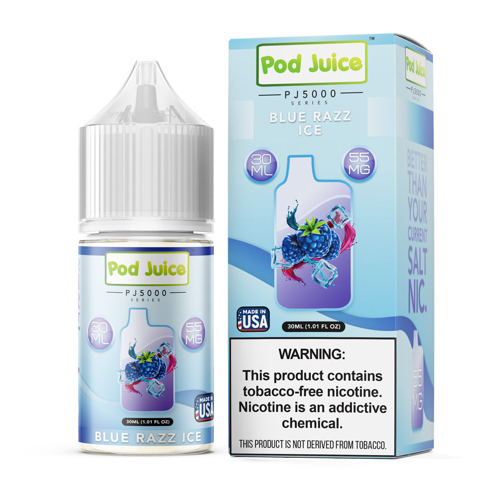 TFN PJ5000 Pod Juice LIQSALT 30mL 35mg Blue Razz Ice