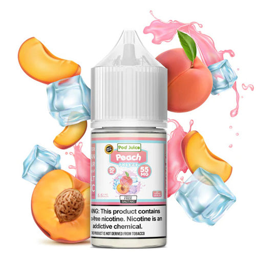 TFN Pod Juice LIQSALT 30mL 55mg Peach Freeze