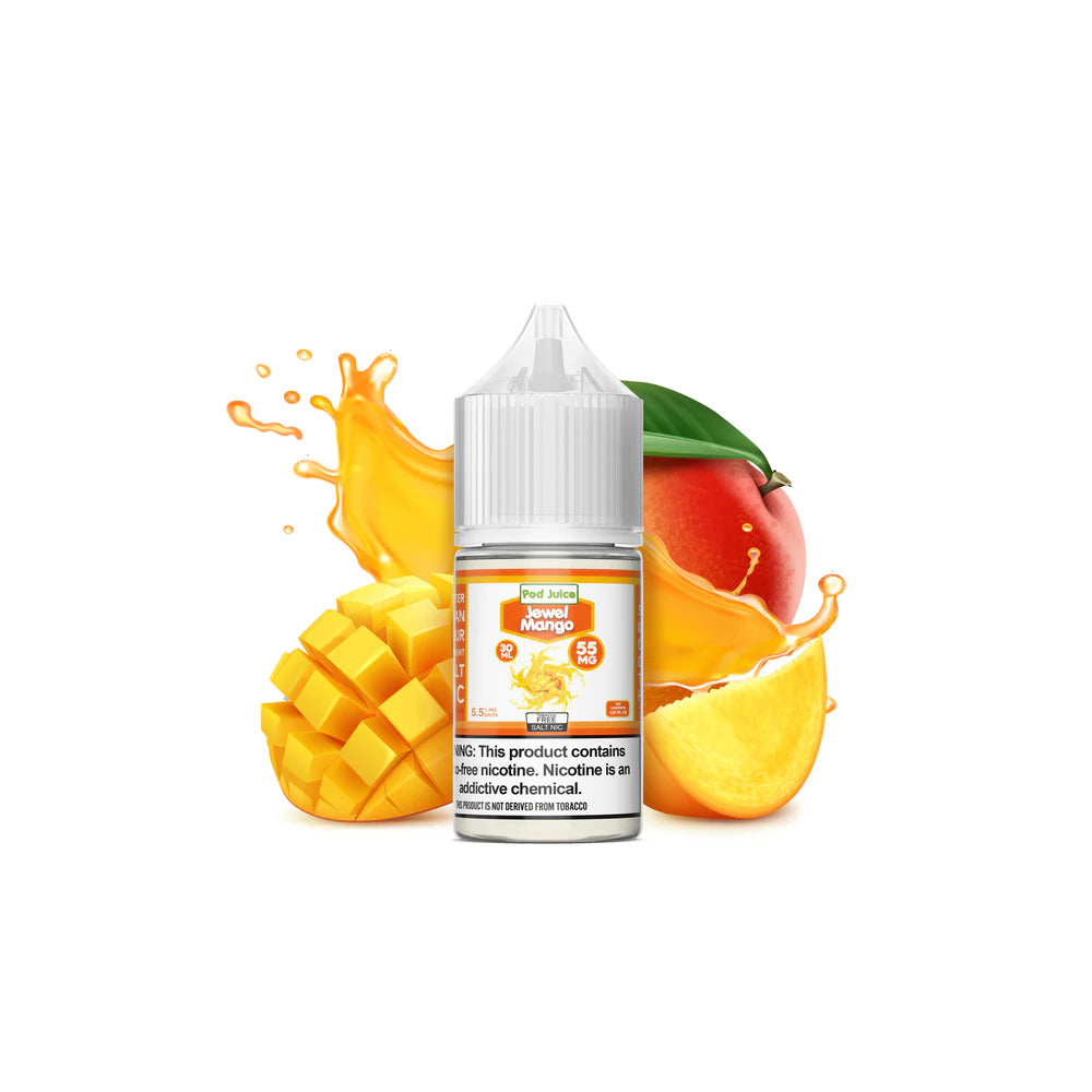 TFN Pod Juice LIQSALT 30mL 55mg Jewel Mango