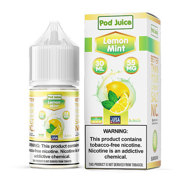 TFN Pod Juice LIQSALT 30mL 55mg Lemon Mint