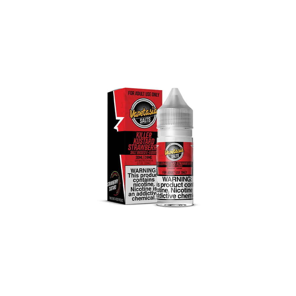Vapetasia LIQSALT 30mL 48mg Killer Kustard Strawberry