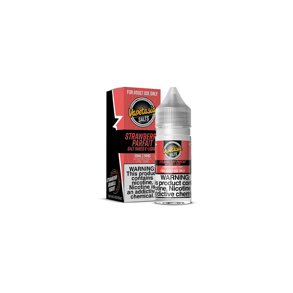 Vapetasia LIQSALT 30mL 48mg Strawberry Parfait
