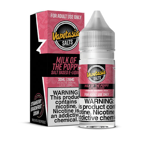 Vapetasia LIQSALT 30mL 48mg Milk Of The Poppy