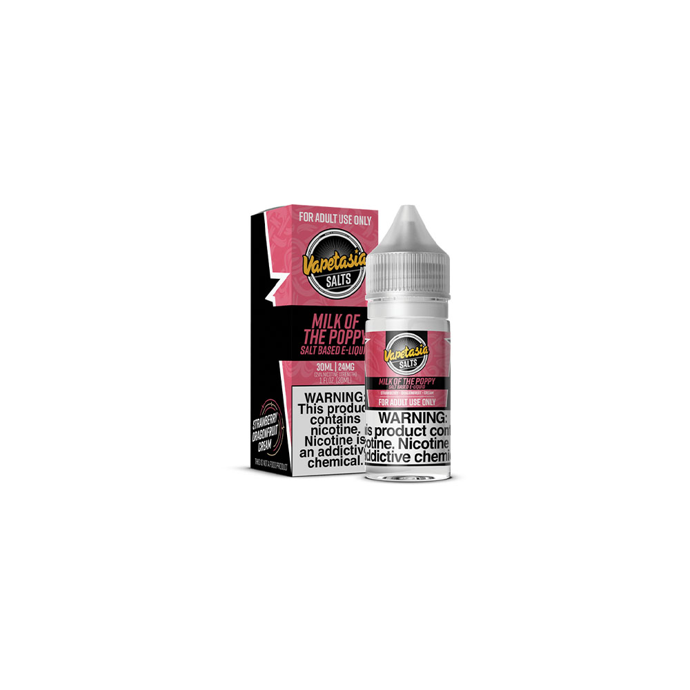 Vapetasia LIQSALT 30mL 48mg Milk Of The Poppy