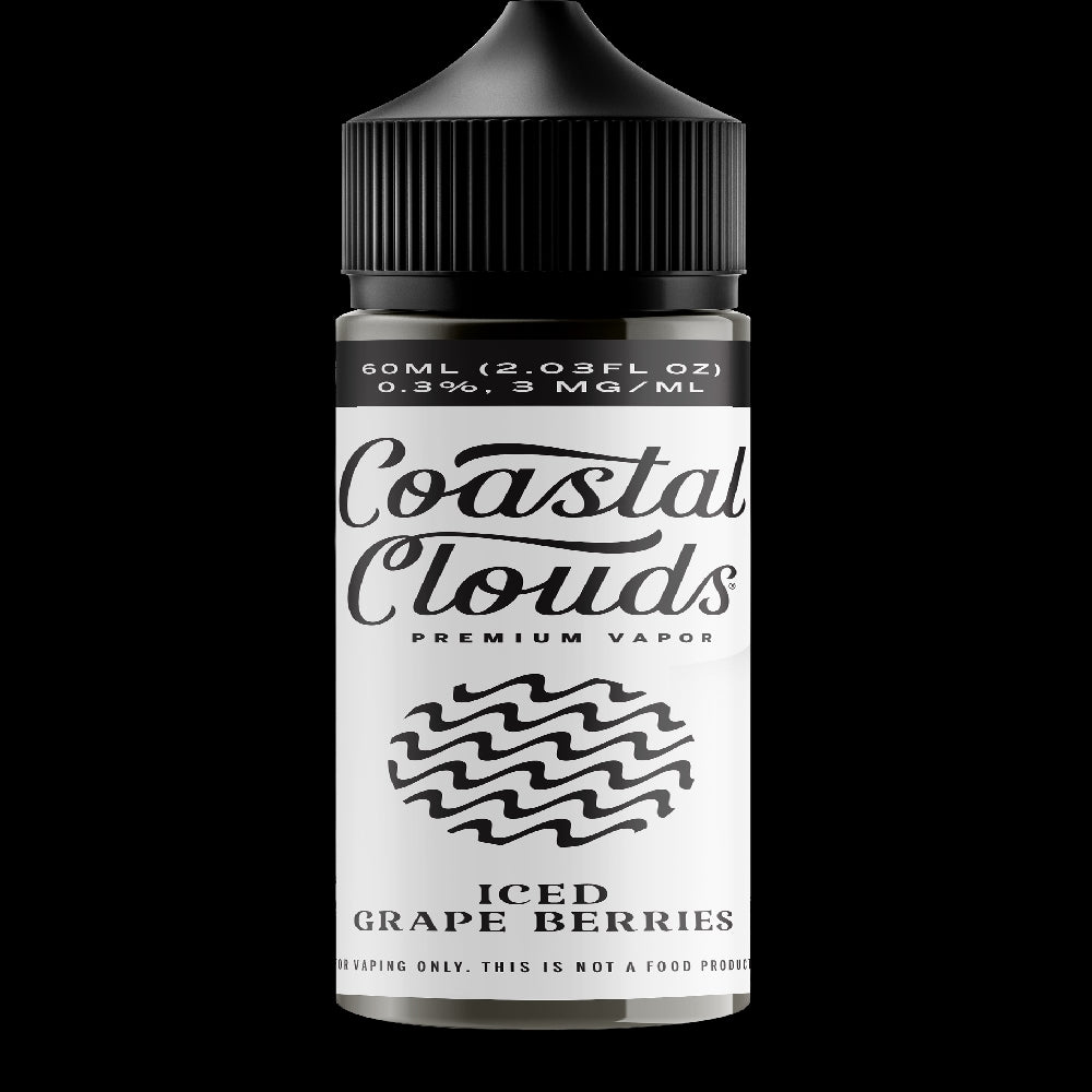 Coastal Clouds LIQFB 60mL 00mg Grape Berries Ice