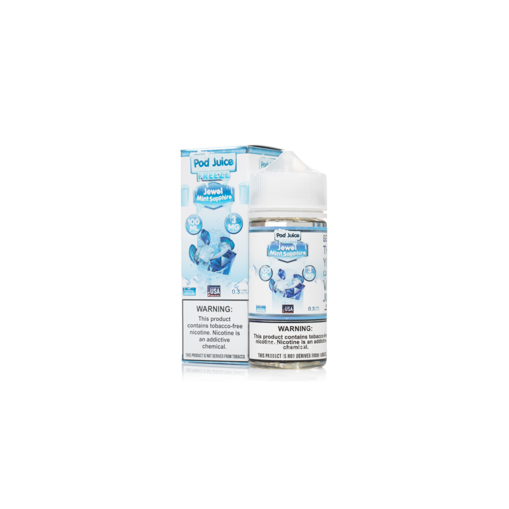 TFN Pod Juice LIQFB 100mL 03mg Jewel Mint Sapphire Freeze