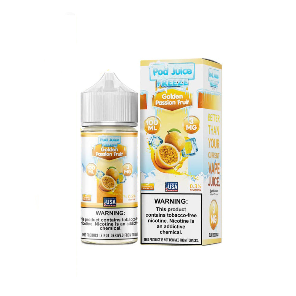 TFN Pod Juice LIQFB 100mL 03mg Golden Passionfruit Freeze