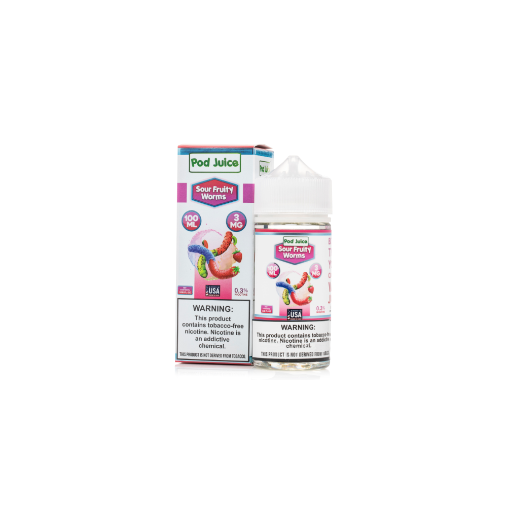 TFN Pod Juice LIQFB 100mL 03mg Sour Fruity Worms
