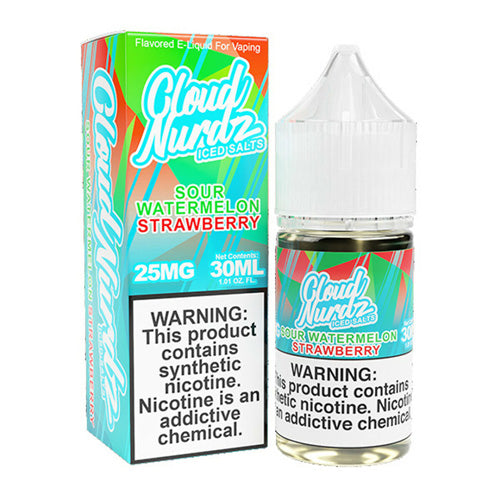 TF-Nic Cloud Nurdz LIQSALT 30mL 25mg Sour Watrmln Strawberry Iced