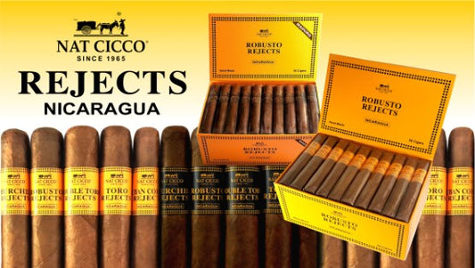 Nat Cicco - Rejects Nicaragua REJECTS CHURCHILL MADURO BOX