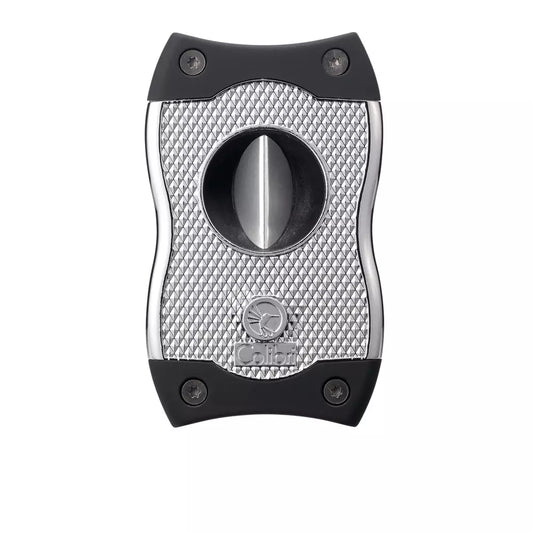 Colibri SV-CUT TWO-IN-ONE CIGAR CUTTER, BLACK + CHROME