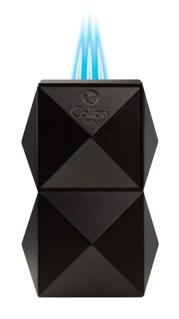 Colibri QUASAR TABLETOP TRIPLE FLAME LIGHTER, BLACK