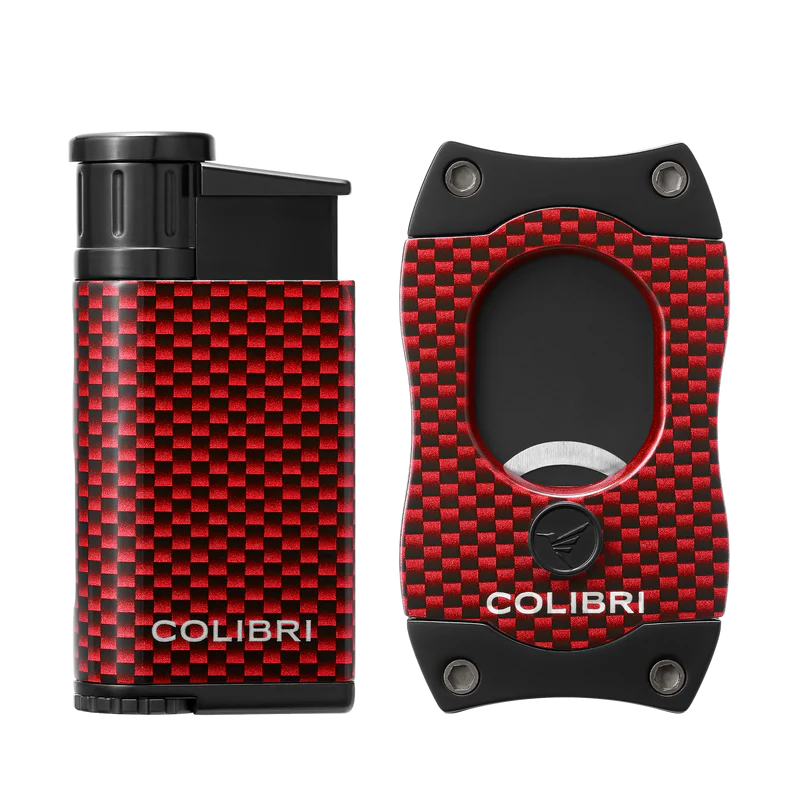 Colibri EVO+S-CUT, RED CARBON FIBER, CLAMSHELL