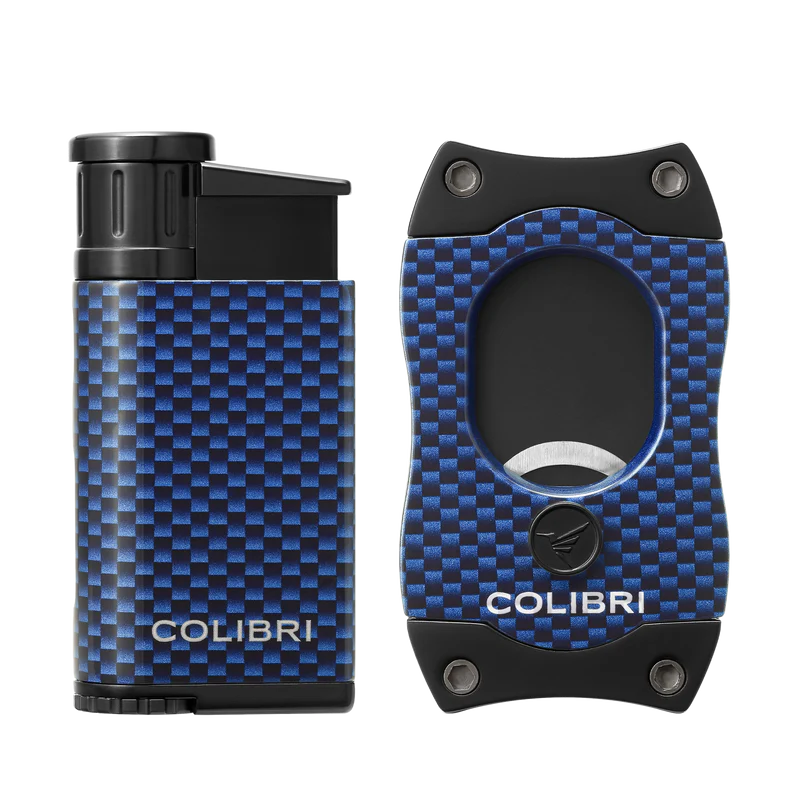 Colibri EVO+S-CUT, BLUE CARBON FIBER, CLAMSHELL