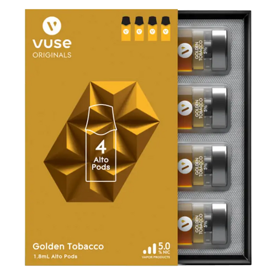 Vuse ALTO GOLDEN TOBACCO (1 Pods, 5% Nic)-CA