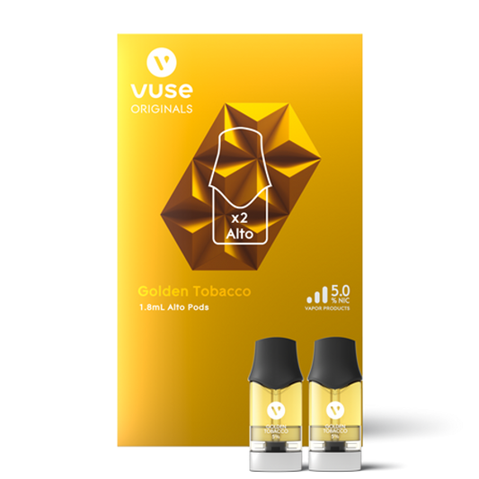 Vuse ALTO GOLDEN TOBACCO (2 Pods, 1.8% Nic)-CA