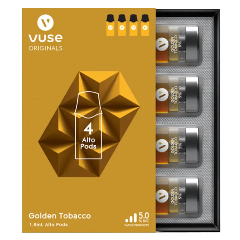 Vuse ALTO GOLDEN TOBACCO (2 Pods, 5% Nic)-CA