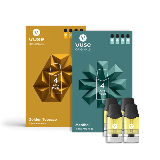 Vuse ALTO GOLDEN TOBACCO (4 Pods, 5% Nic)-CA