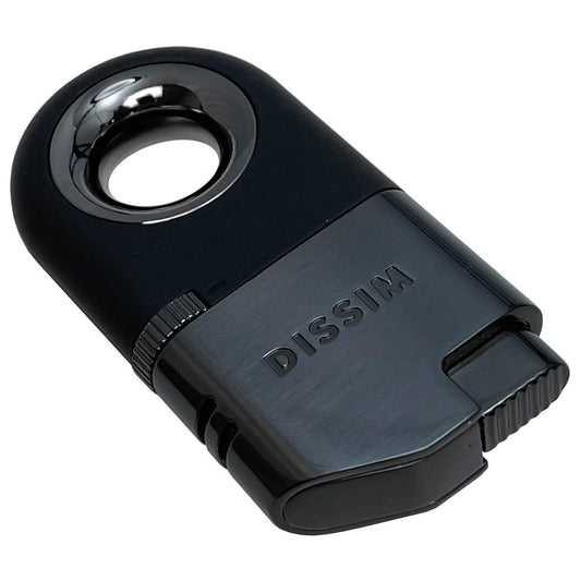 Dissim Lighters BLACK INVERTED DUAL TORCH LIGHTER